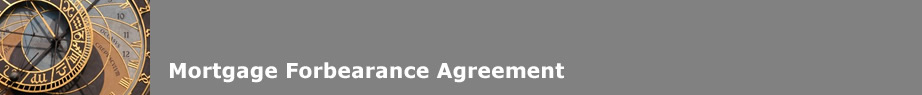 Mortgage Forbearance Agreement